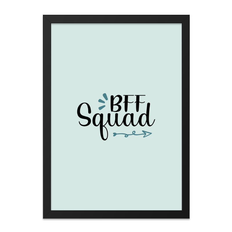 BFF Squad Wall Art, Best Friends Forever Print, Friendship Decor, Cute Room Decor, Trendy Wall Decor, Gift for Best Friend, BFF Gift - Tawshia