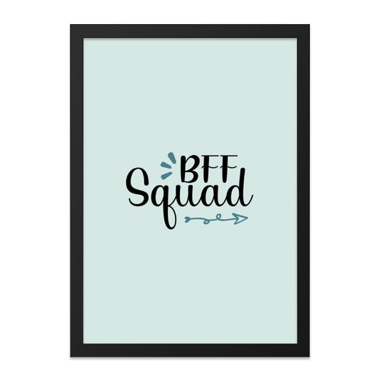 BFF Squad Wall Art, Best Friends Forever Print, Friendship Decor, Cute Room Decor, Trendy Wall Decor, Gift for Best Friend, BFF Gift - Tawshia