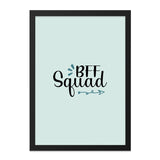 BFF Squad Wall Art, Best Friends Forever Print, Friendship Decor, Cute Room Decor, Trendy Wall Decor, Gift for Best Friend, BFF Gift - Tawshia