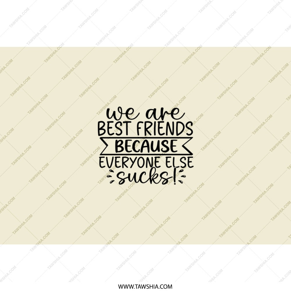 Best Friends Tumbler, Funny Friendship Gift, Sarcastic Friend Tumbler, Best Friend Gift, We are Best Friends Tumbler, Gift for Bestie - Tawshia