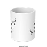 Mother's Love Mug, Arabic Calligraphy Gift, Best Mom Ever, Cute Heart Details, Inspirational Arabic Quote Cup, Mothers Day Gift - Tawshia