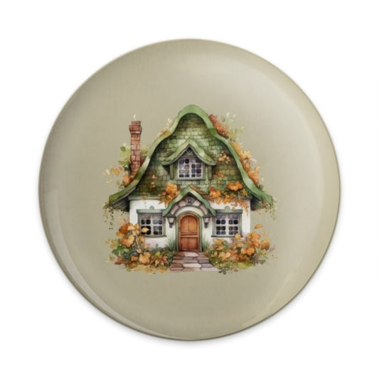 Cottagecore Pinback Button, Whimsical House, Fairycore Aesthetic, Cute Cottagecore Gift, House Pin, Nature Lover Gift, Cozy Home Decor - Tawshia
