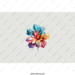Colorful Flower Tumbler, Floral Tumbler, Bright Floral Design, Trendy Tumbler, Gift Idea for Her, Artistic Tumbler, Drinkware Tumbler - Tawshia