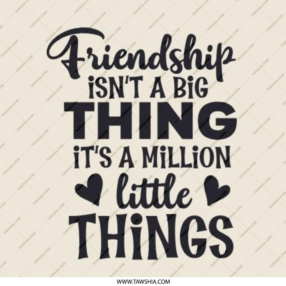 Friendship Isn't Big Pinback Button, Million Little Things Button, Best Friends Button, Gift for Friend, Cute Button, Quote Pinback Button - Tawshia
