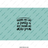 Friends Like Family Tumbler, Best Friend Gift Idea, Friendship Saying, Gift for Bestie, Colleague Gift, Office Gift, Friends Quote - Tawshia
