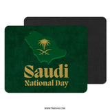 Saudi National Day Mouse Pad, Kingdom of Saudi Arabia Map, KSA Flag Desk Accessory, National Day Gift, Desk Decor - Tawshia