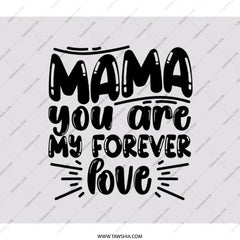 Mama Forever Love Backpack, Mom Appreciation Backpack, Stylish Everyday Backpack, Gift for Mom, Mother's Day Present, Unique Backpack - Tawshia