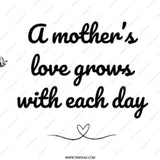 Mother's Love Mug, Growing Love Gift, Mothers Day Present, Mom Coffee Cup, Floral Mug, Mom Birthday Gift, Gift For Mother, Unique Mug - Tawshia