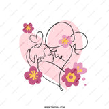 Mother and Child Mug, Floral Mug, Mom Gift, Minimalist Line Art Mug, Motherhood Coffee Mug, Gift for New Mom, Mom and Baby Mug, Mom Present - Tawshia