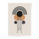 Abstract Geometric Photographic Print, Modern Art Print, Minimalist Wall Art, Circle and Line Decor, Neutral Tone Art, Home Decor - Tawshia