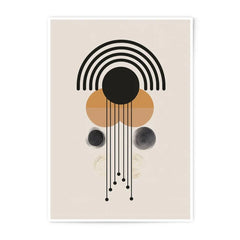 Abstract Geometric Photographic Print, Modern Art Print, Minimalist Wall Art, Circle and Line Decor, Neutral Tone Art, Home Decor - Tawshia