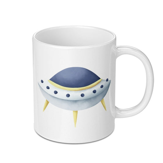 UFO Mug, Flying Saucer Gift, Space Lover Mug, Alien Abduction Mug, Novelty Mug, Cute Mug, Sci-Fi Gift, Unique Coffee Mug, Gift for Him, Her - Tawshia