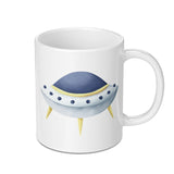 UFO Mug, Flying Saucer Gift, Space Lover Mug, Alien Abduction Mug, Novelty Mug, Cute Mug, Sci-Fi Gift, Unique Coffee Mug, Gift for Him, Her - Tawshia