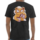 Funny Cat Pouring Coffee Design T-shirt product type