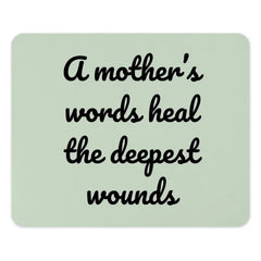 Mother's Words Mouse Pad, Healing Quote Mousepad, Inspirational Gift for Mom, Office Decor, Thoughtful Present, Mother's Day Gift Idea - Tawshia
