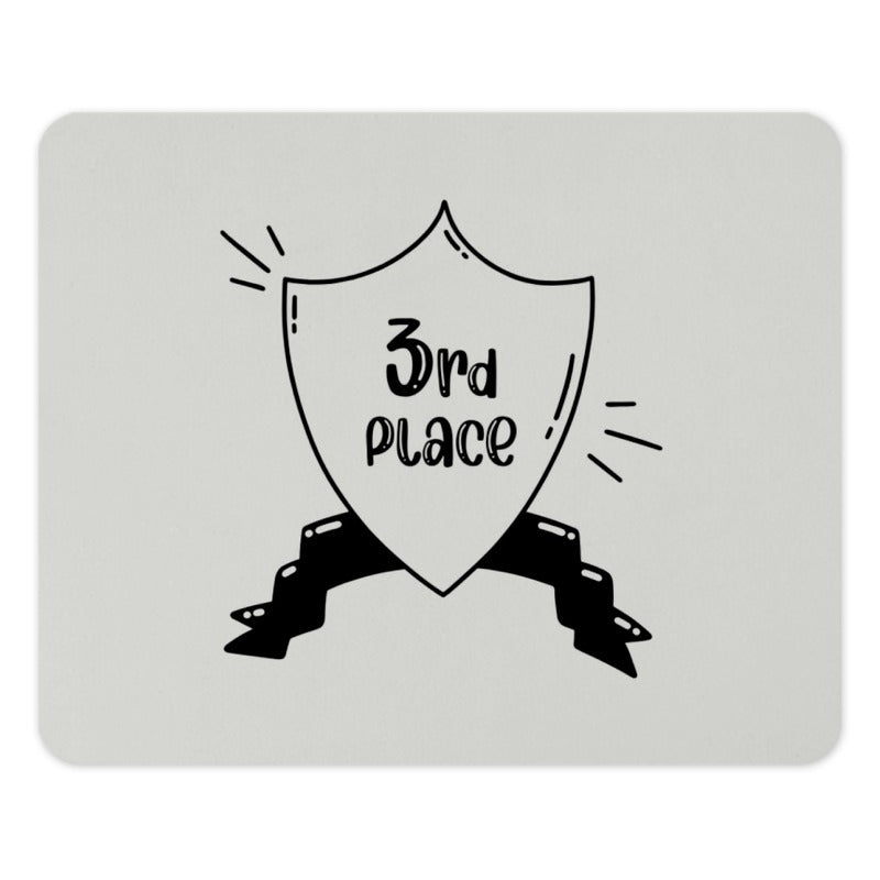 3rd Place Mouse Pad, Achievement Award Mousepad, Funny Third Place Gift, Competition Reward Present, Cute Office Decor, Desk Accessories - Tawshia