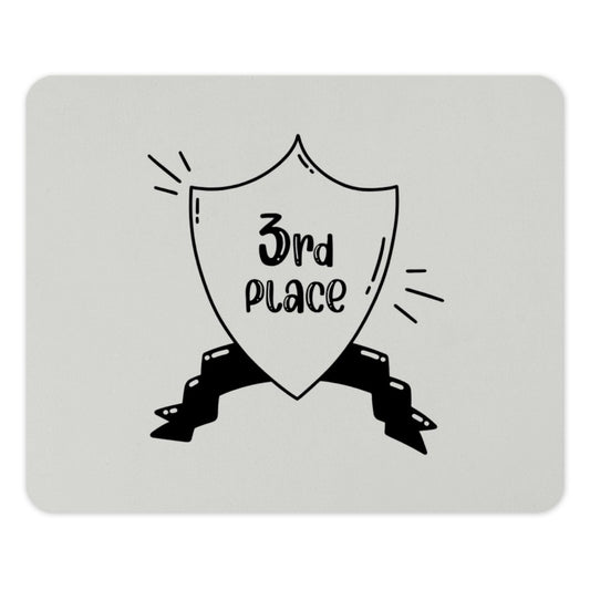 3rd Place Mouse Pad, Achievement Award Mousepad, Funny Third Place Gift, Competition Reward Present, Cute Office Decor, Desk Accessories - Tawshia