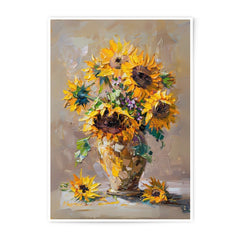 Sunflower Photographic Print, Floral Wall Decor, Still Life Art, Home Decor, Flower Painting, Botanical Print, Kitchen Art - Tawshia