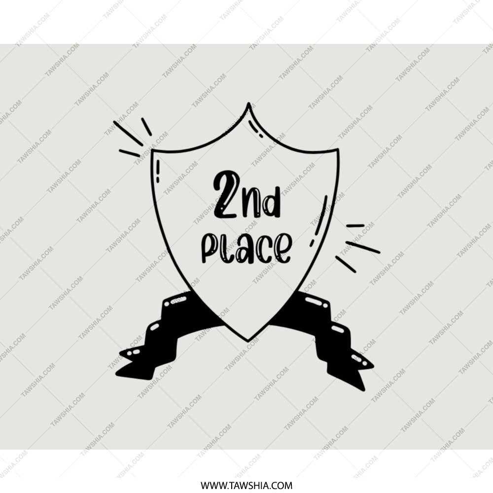 Second Place Winner Mouse Pad, Number 2, Competition Prize, Achievement Gift, Office Decor, Contest Gift, Gaming Mouse Pad - Tawshia