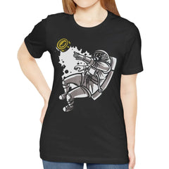 Astronaut Catching a Coin Graphic Tee shirt product type