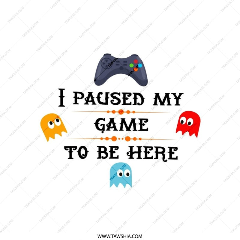 Funny Gamer Pillow, I Paused My Game, Gamer Gift, Gaming Room Decor, Video Game Pillow, Gift for Him, Gift for Her, Video Game Decor - Tawshia