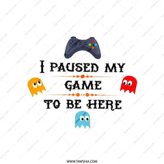 Funny Gamer Pillow, I Paused My Game, Gamer Gift, Gaming Room Decor, Video Game Pillow, Gift for Him, Gift for Her, Video Game Decor - Tawshia