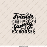 Friends are the Family We Choose Pocket Mirror, Best Friend Gift, Friendship Mirror, Sister Gift, Birthday Present, Makeup Mirror - Tawshia