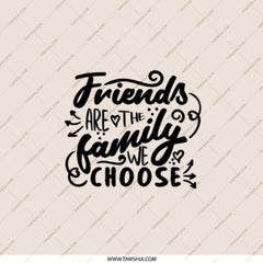 Friends are the Family We Choose Pocket Mirror, Best Friend Gift, Friendship Mirror, Sister Gift, Birthday Present, Makeup Mirror - Tawshia