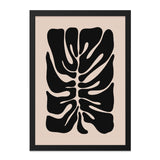 Monstera Leaf Wall Art, Minimalist Plant Print, Black and Beige Art, Modern Home Decor, Botanical Illustration, Tropical Leaf Art, Home - Tawshia