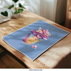 Ice Cream Photographic Print, Cute Dessert Wall Art, Fun Food Print, Colorful Ice Cream Poster, Kitchen Decor, Sweet Treat Art - Tawshia