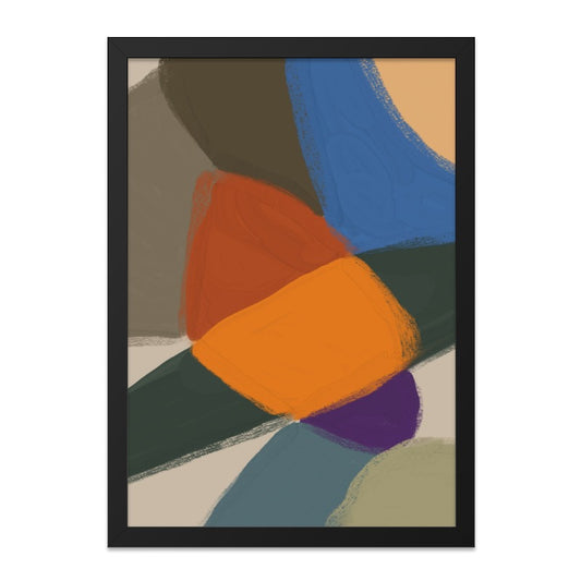 Abstract Wall Art, Modern Art Print, Colorful Shapes, Bold Colors Artwork, Home Decor, Wall Decor, Unique Gift Idea - Tawshia