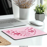 Friends Forever Mouse Pad, Heart Design Mousepad, Funny Friendship Quote Gift, Cute Office Decor, Best Friend Present, Desk Accessories - Tawshia