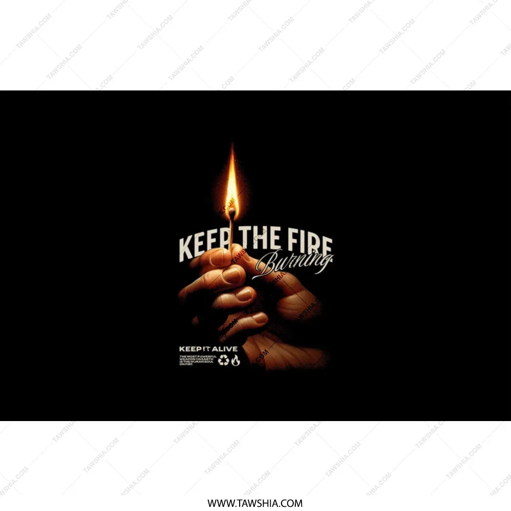 Keep The Fire Burning Inspirational Poster product
