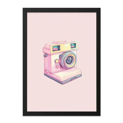 Cute Camera Wall Art, Retro Camera Print, Pastel Aesthetic Decor, Photographer Gift, Trendy Wall Decor, Unique Art Print - Tawshia