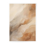 Abstract Beige Photographic Print, Neutral Wall Art, Modern Home Decor, Warm Tones, Fluid Art Print, Minimalist Art, Living Room Art - Tawshia
