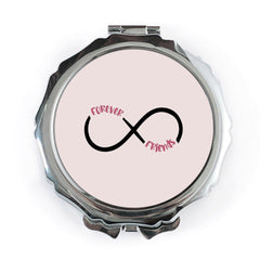 Forever Friends Infinity Pocket Mirror, Best Friend Gift, Friendship Keepsake, Cute Travel Mirror, Personalized Mirror - Tawshia
