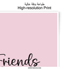 Friends Never Say Goodbye Photographic Prints, Friendship Art, Minimalist Wall Decor, Gift For Friends, Home Decor Prints - Tawshia