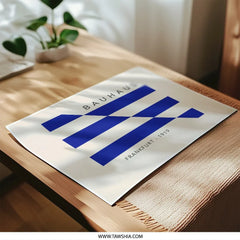 Bauhaus Photographic Print, Frankfurt 1919 Art Print, Minimalist Wall Decor, Modern Art Poster, Geometric Design - Tawshia