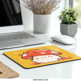 Cute Mushroom Mouse Pad, Kawaii Desk Decor, Aesthetic Gaming Pad, Forestcore Office Accessories, Adorable Computer Mat - Tawshia