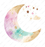 Crescent Moon Mug, Watercolor Stars Mug, Celestial Mug, Dreamy Mug, Unique Coffee Mug, Gift Mug, Hot Chocolate Mug, Cozy Mug, Moon Lover Mug SKU: MG10004208 - Tawshia