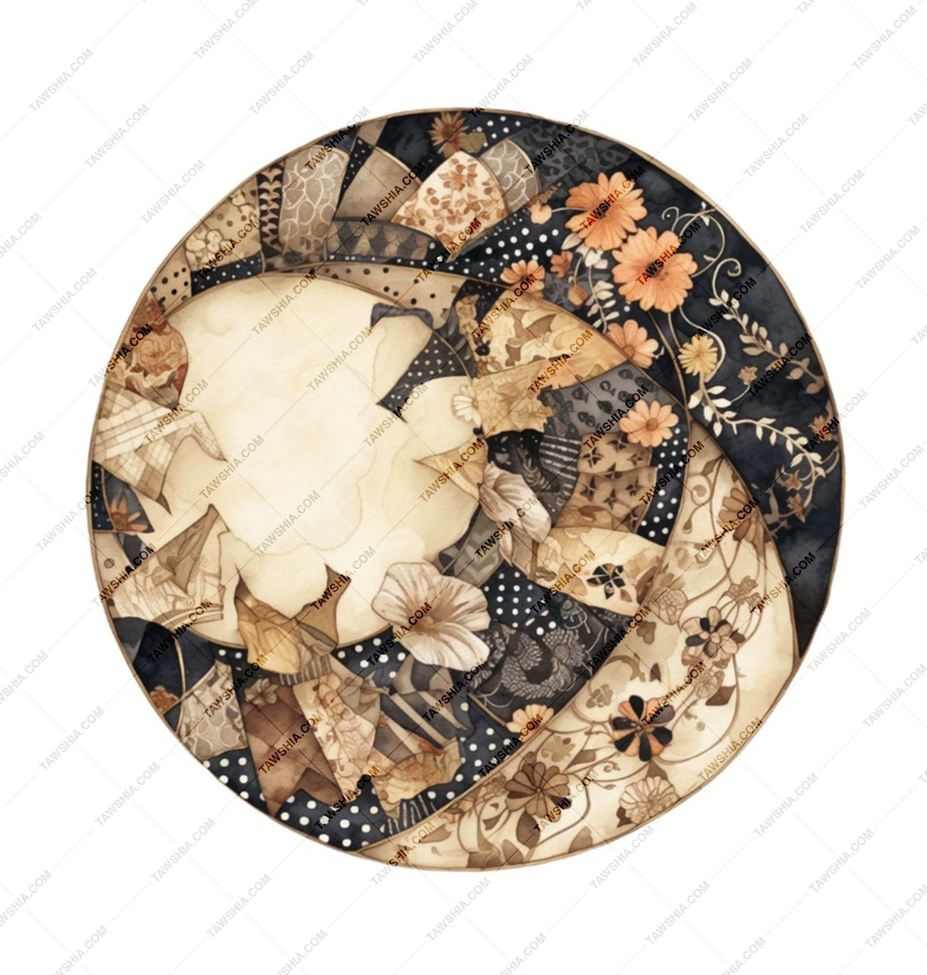 Floral Patchwork Mug, Unique Flower Mug, Aesthetic Mug, Coffee Mug, Tea Mug, Home Decor, Gift Idea, Floral Art Mug, Abstract Floral Mug SKU: MG10004216 - Tawshia