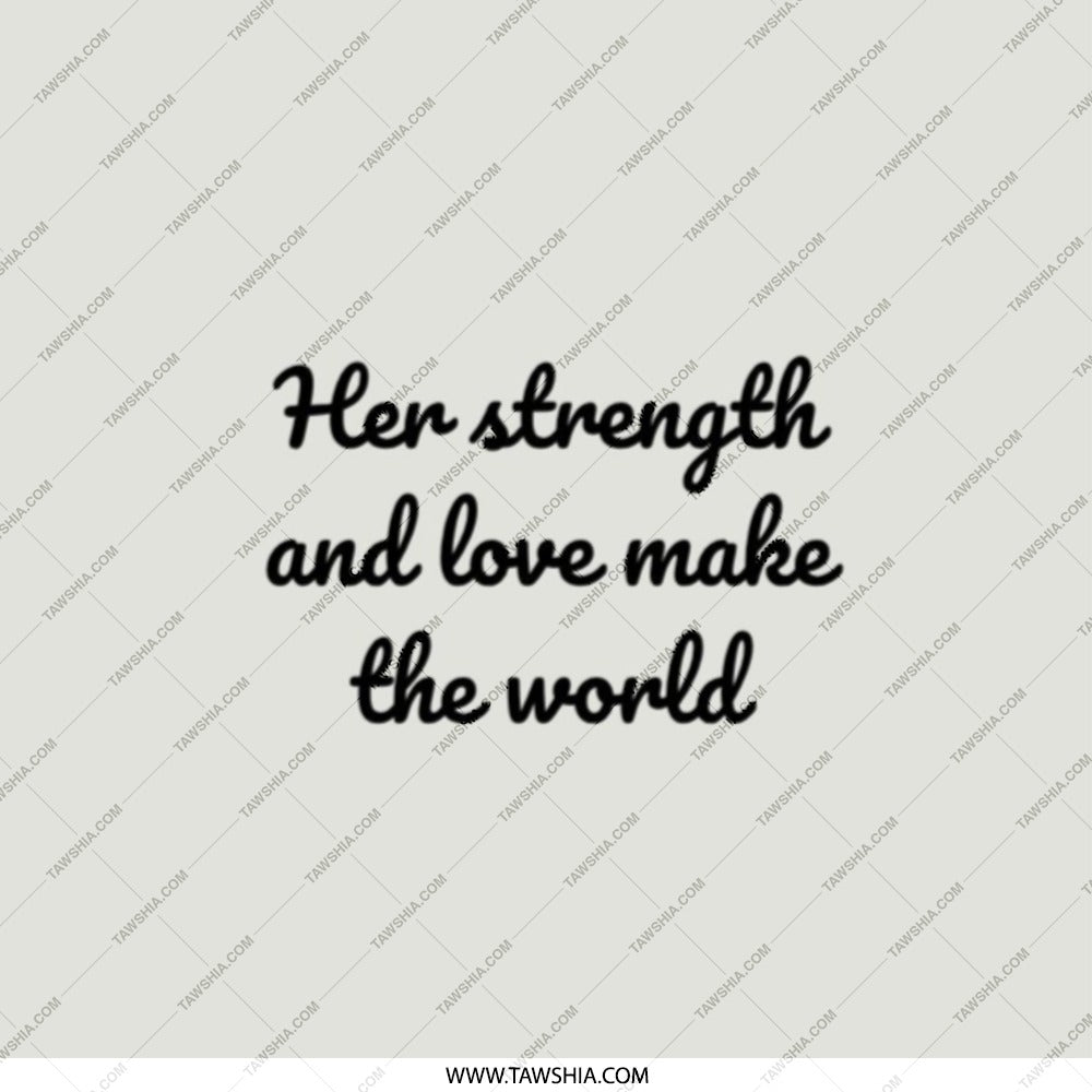 Inspirational Pocket Mirror, Her Strength, Love Quote Mirror, Gift for Her, Motivational Compact Mirror, Encouragement Gift - Tawshia