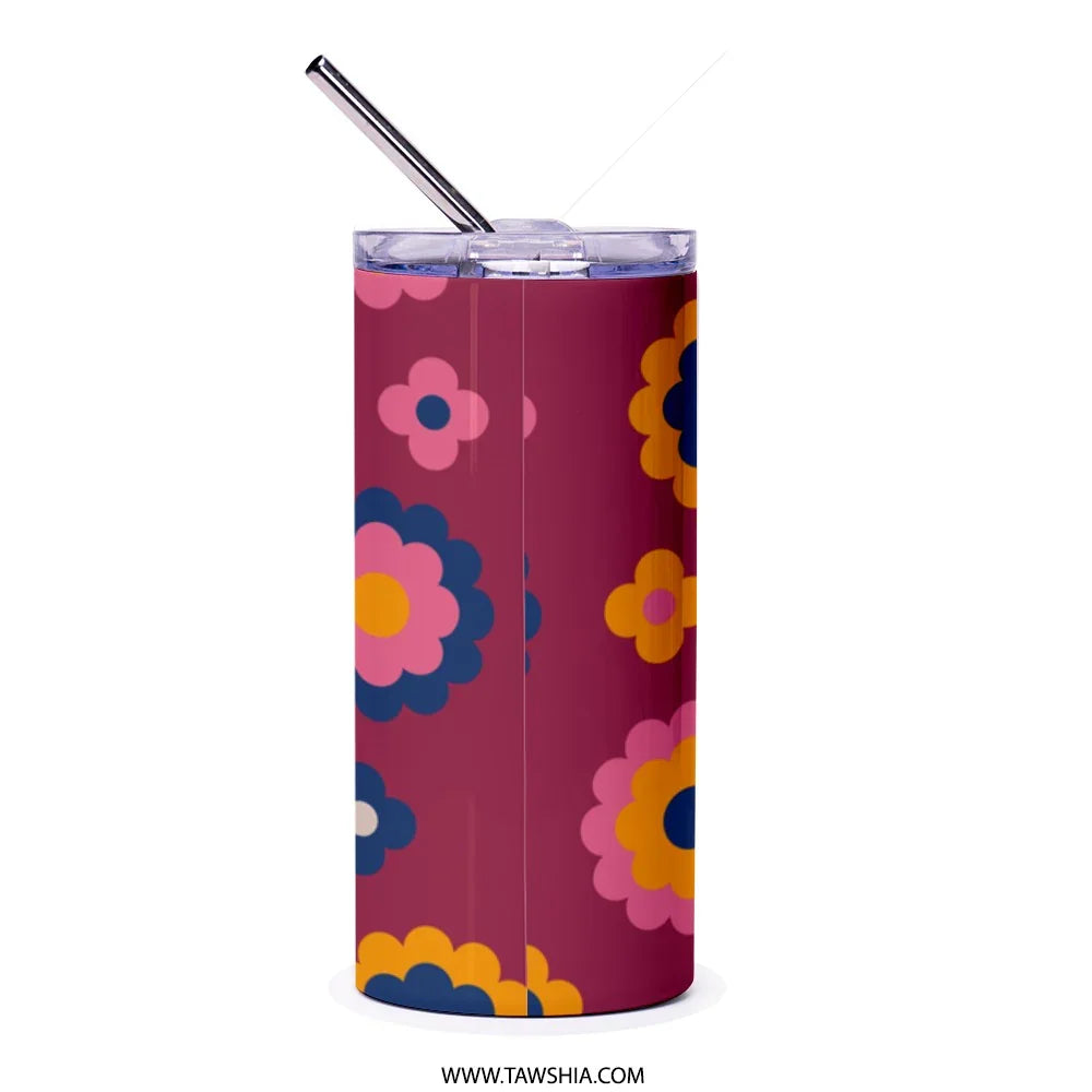 Floral Patterned Insulated Tumbler Travel Mug product