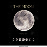 Stunning Celestial Phases of the Moon Poster product type
