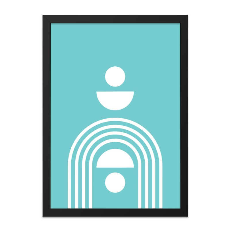Abstract Wall Art, Minimalist Print, Geometric Art, Modern Wall Decor, Turquoise Art Print, Home Decor, Stylish Art Print, Contemporary Art - Tawshia