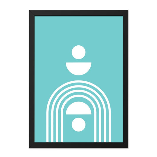 Abstract Wall Art, Minimalist Print, Geometric Art, Modern Wall Decor, Turquoise Art Print, Home Decor, Stylish Art Print, Contemporary Art - Tawshia
