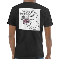 Funny Shirt With Cartoon Holding Brain Graphic product type