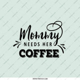 Mommy Needs Coffee Pocket Mirror, Gift For Mom, Cute Mom Mirror, Mother's Day Present, Mom Life, Coffee Lover Gift, Mom Accessories - Tawshia