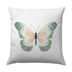 Butterfly Pillow, Insect Art Pillow, Nature Home Decor, Pastel Colors Pillow, Spring Pillow, Butterfly Gifts - Tawshia