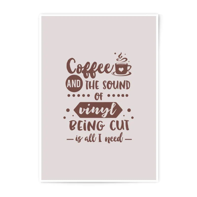 Coffee and Vinyl Photographic Prints, Record Lover Decor, Music Wall Art, Home Decor, Trendy Print, Gift Idea, Minimalist Decor - Tawshia